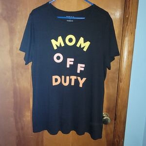 Torrid Black and Yellow Short Sleeve Tee Relaxed Fit